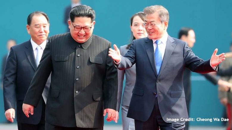 Kim Jong Un and Moon Jae